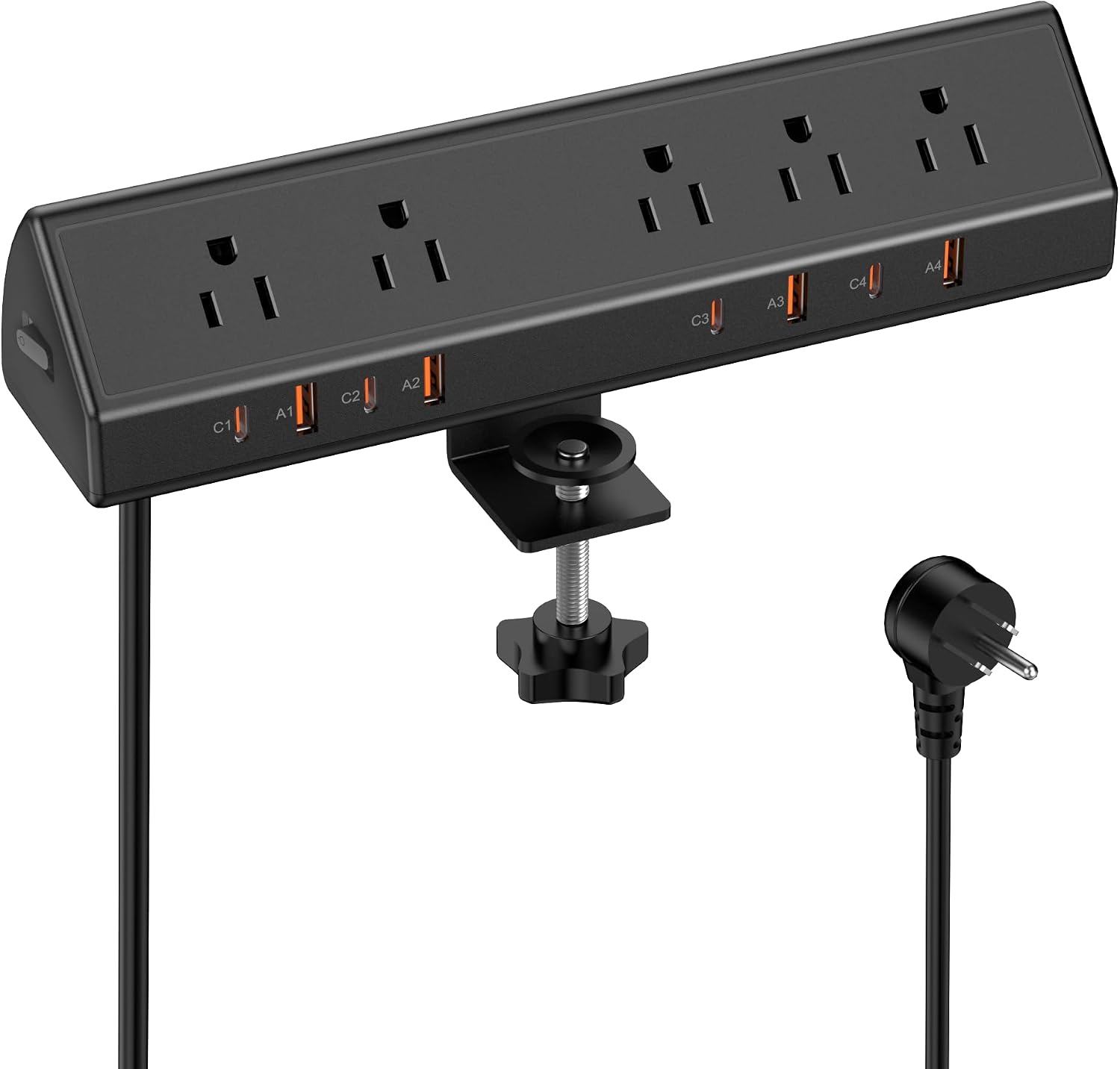 Desk Charging Station - Desk Clamp Power Strip, 65W Fast