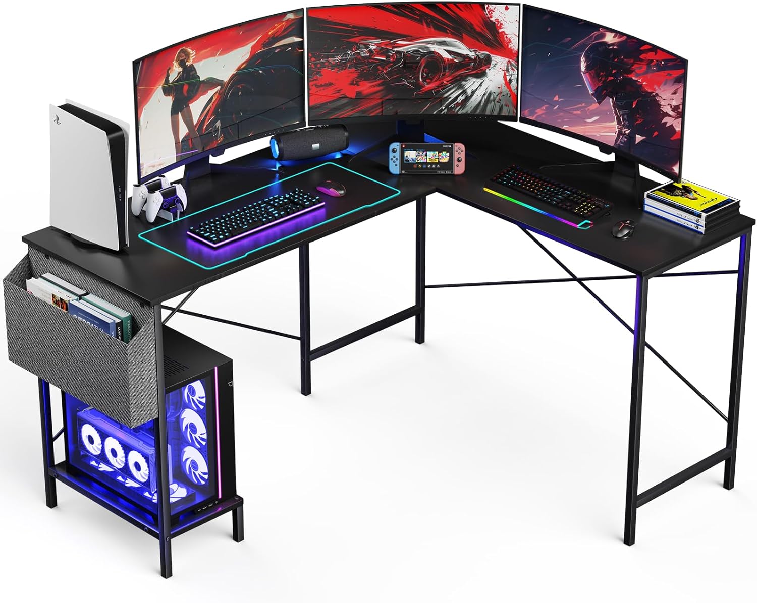 Home Office Work Table - L Shaped Desk - 50' Reversible