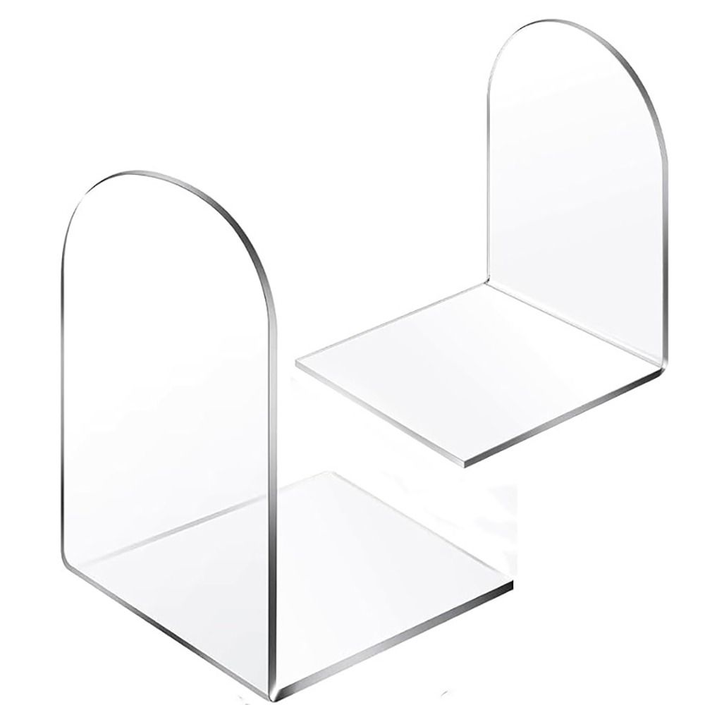 Home Office Library - Acrylic Book Ends for Book Shelves