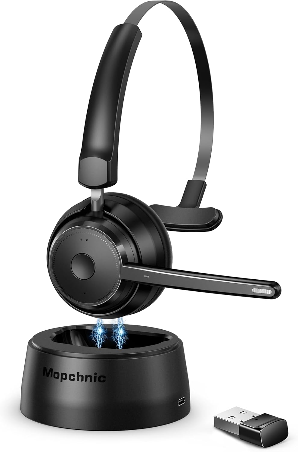 Noise Canceling Headphones - Wireless Bluetooth Headset with AI Noise-Canceling