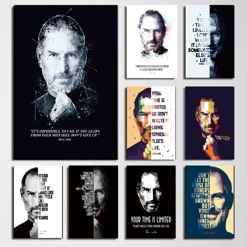 Home Office Quotes - Inspirational Steve Jobs Success Quotes Wall
