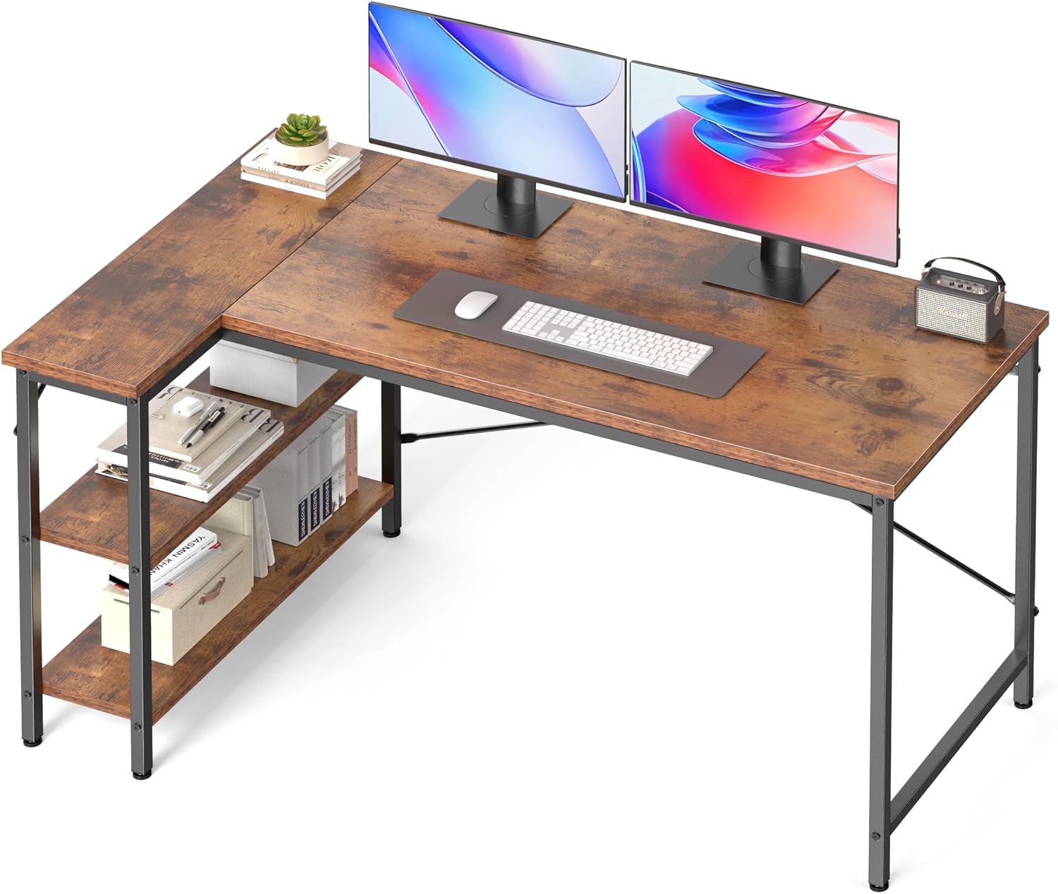 Home Office Work Table - 48 Inch L Shaped Gaming Desk