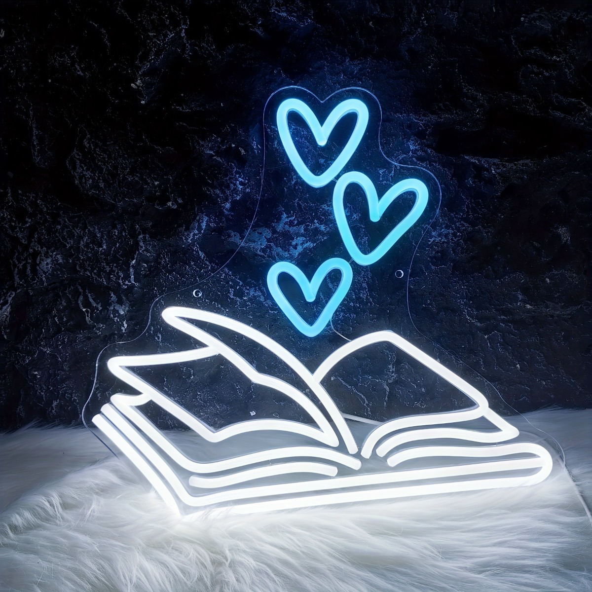 Home Office Library - Reading Book LED Light Neon Signs