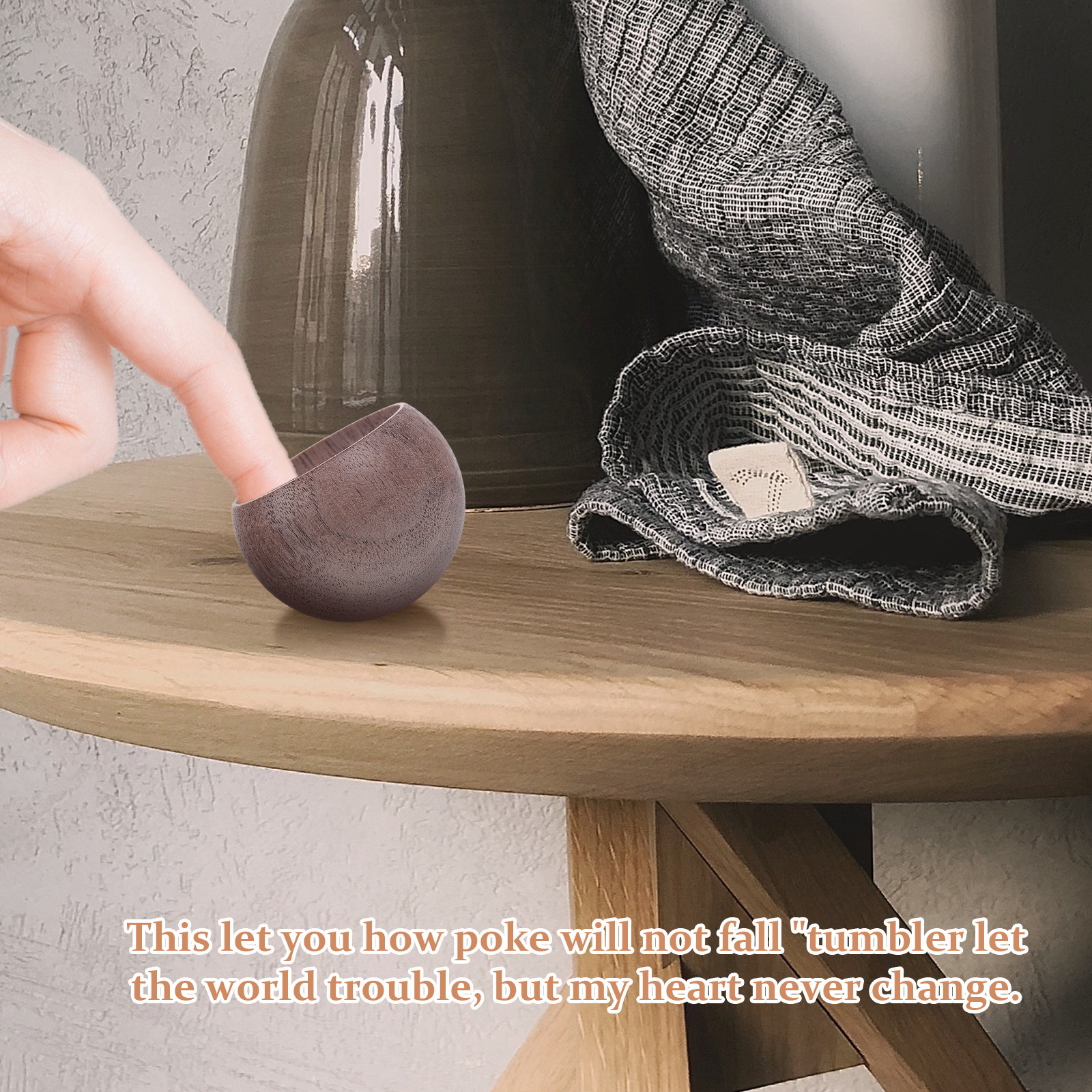 Home Office In Living Room - 1Pcs Egg-Shaped Walnut Wood Aroma Diffuser
