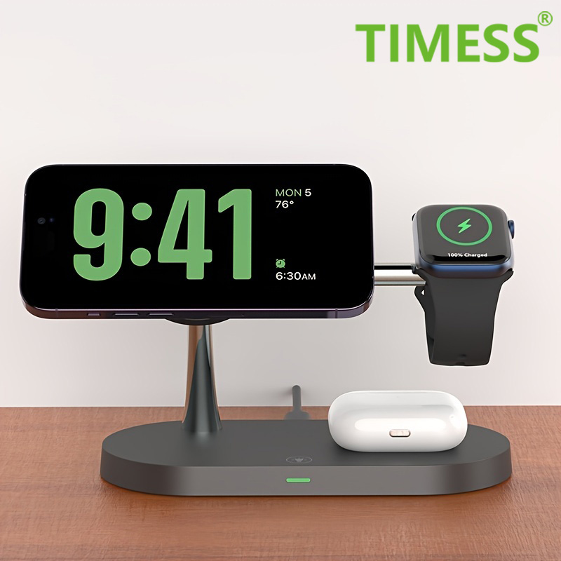 Desk Charging Station - 3 in 1 Wireless Charger Stand
