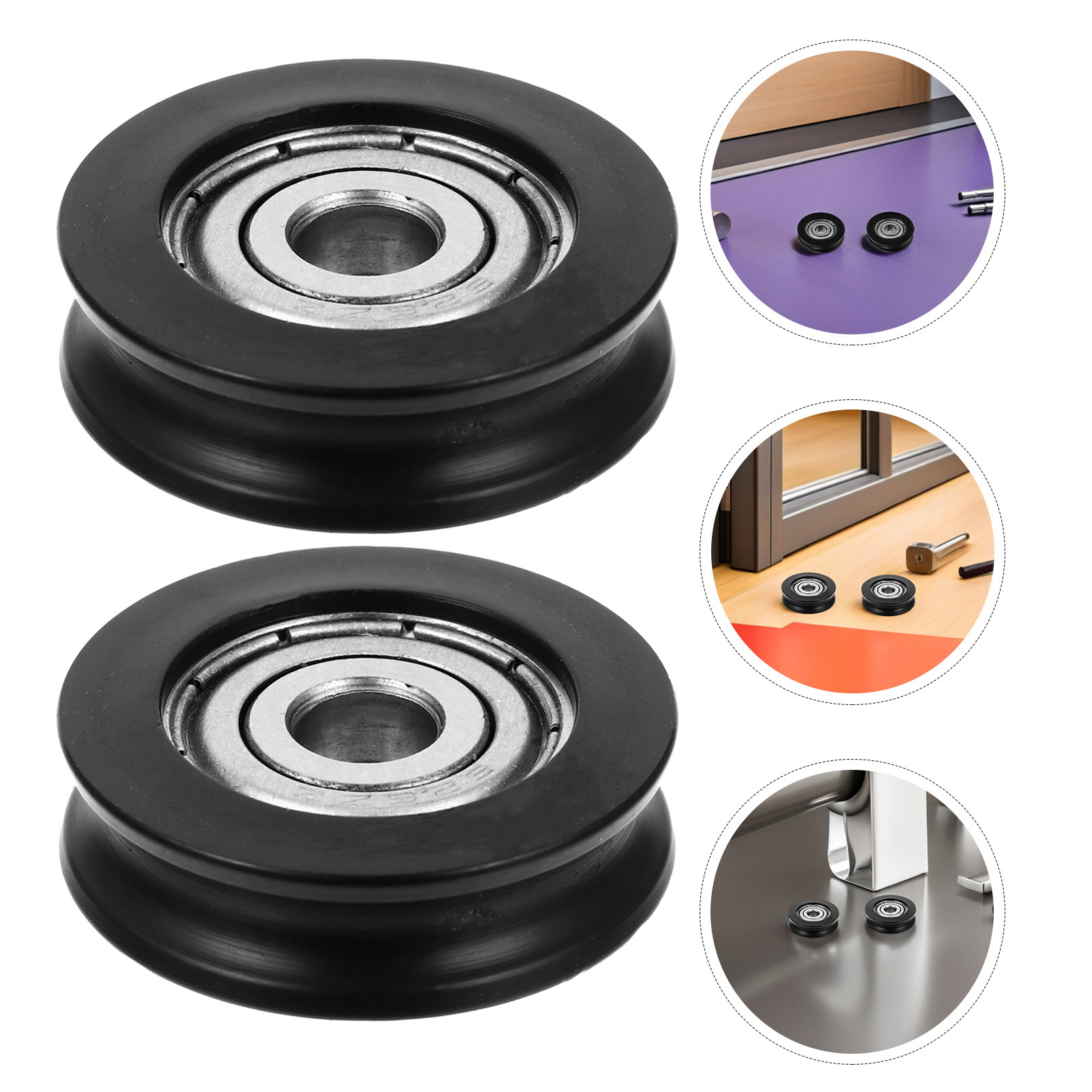 Home Office Library - 6Pcs U-Groove Pulley Wheel Bearing Sliding