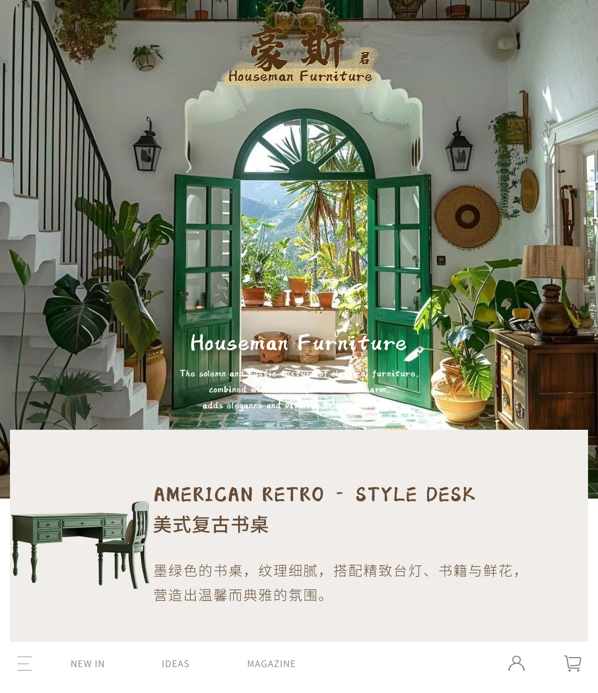 Vintage Style Two-in-One Offic – Home Office With Two Desks Bewertung und Preis