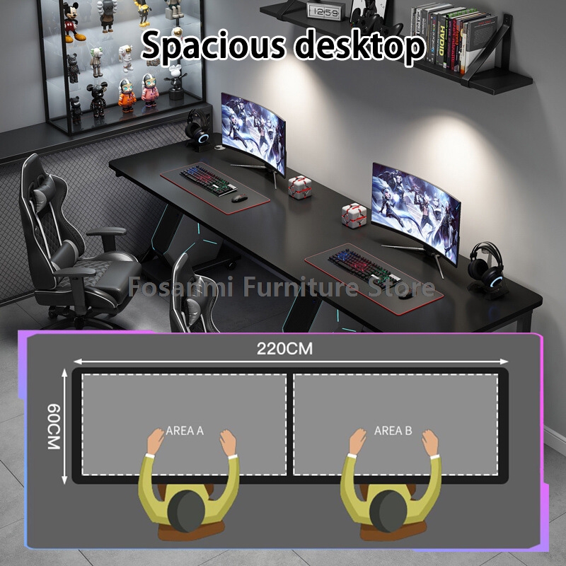 Large 2-Person Gamer PC Desk w – Home Office With Two Desks Bewertung und Preis