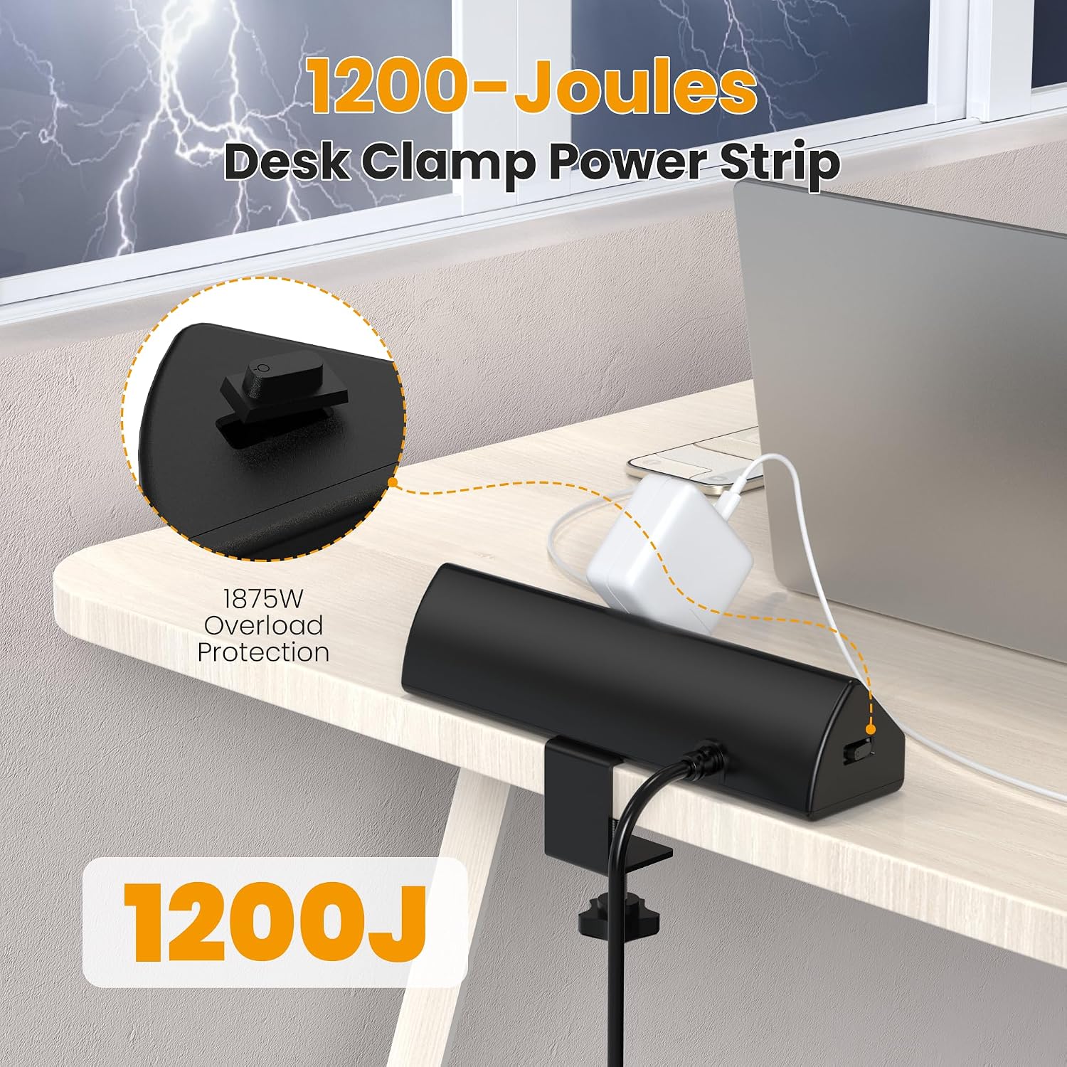 Desk Clamp Power Strip, 65W Fa – Desk Charging Station Bewertung und Preis