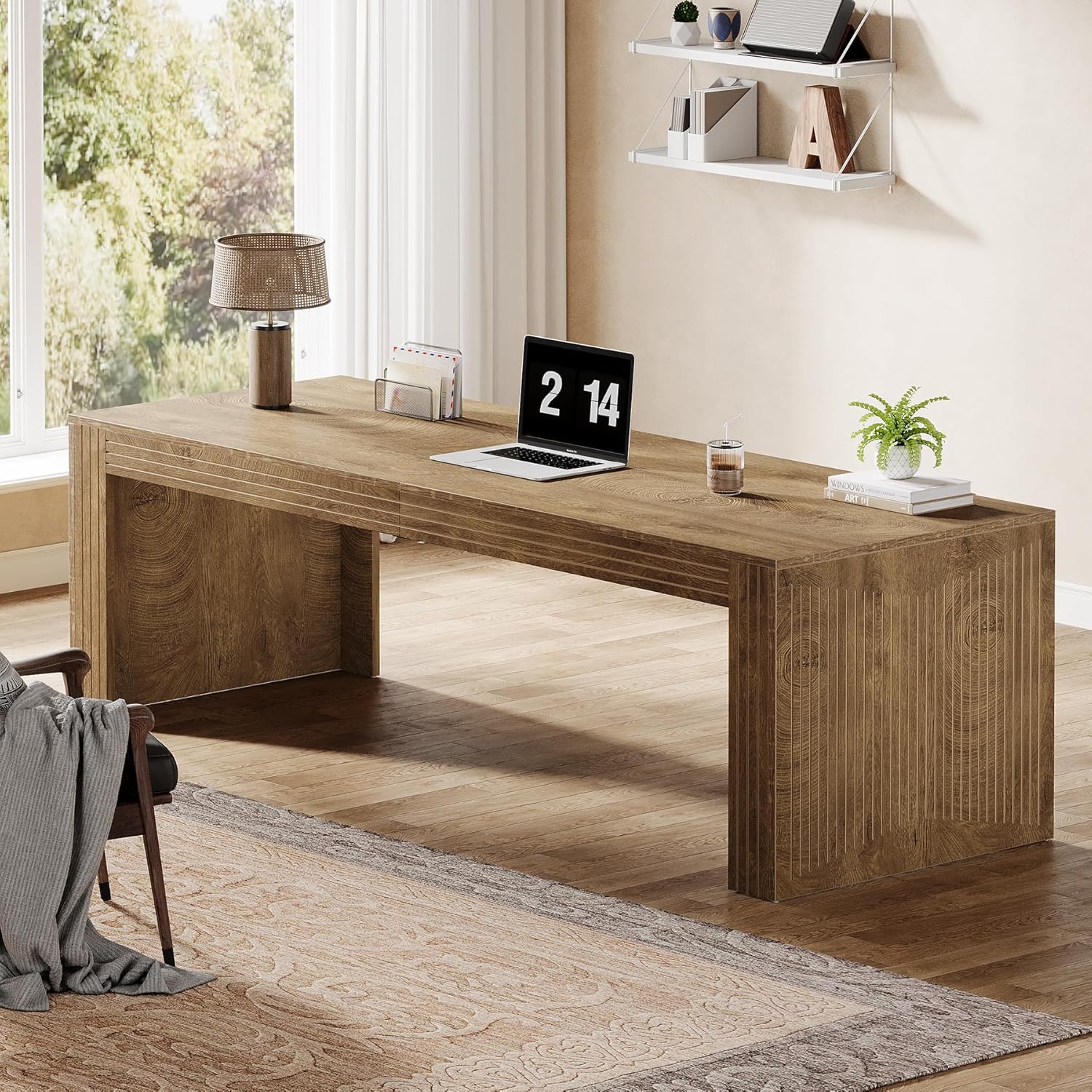 #79-Inch Extra Long Double Com – Home Office With Two Desks Bewertung und Preis