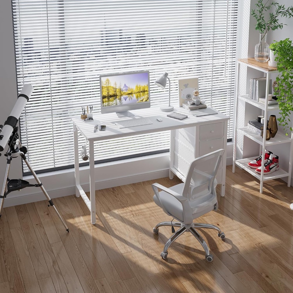 47 Inch Simple Modern White Co – Home Office Work Table Bewertung und Preis