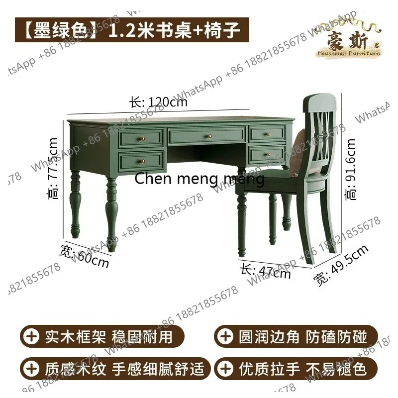 E136  Vintage Style Two-in-One – Home Office With Two Desks Bewertung und Preis