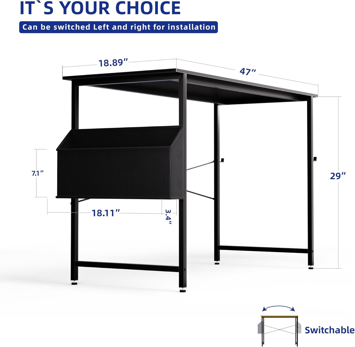 Compact 47-Inch Home Office Co – Home Office Work Table Bewertung und Preis