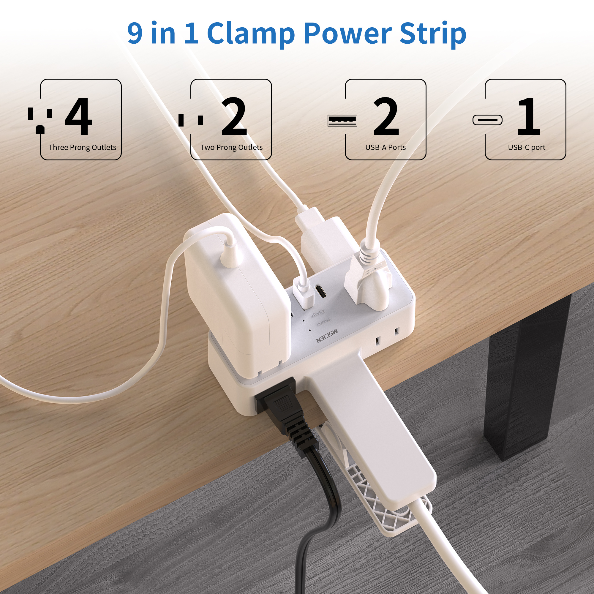 MSCIEN Power Strip Surge Prote – Desk Charging Station Bewertung und Preis