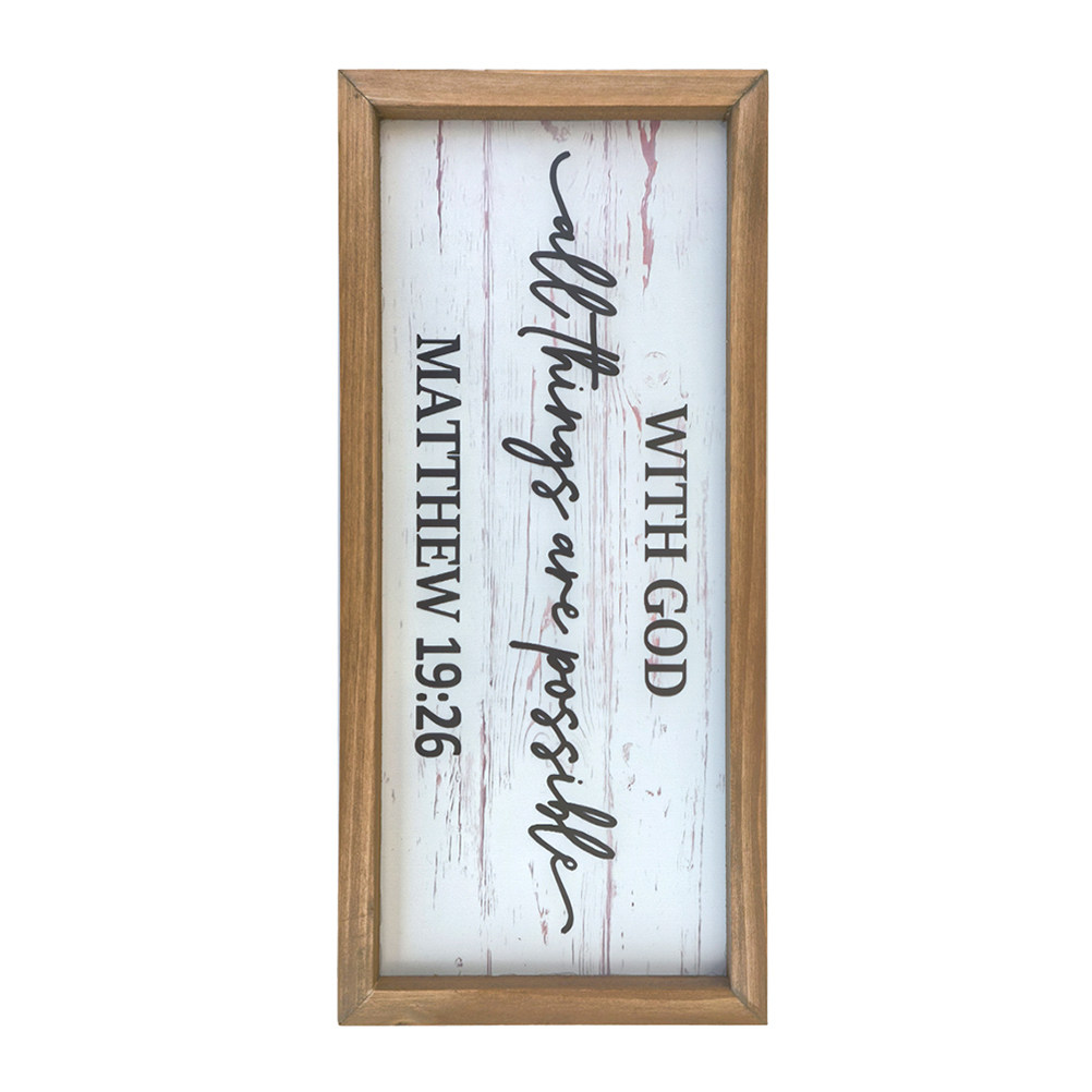 Rustic Wooden Bible Wall Plaqu – Home Office Quotes Bewertung und Preis