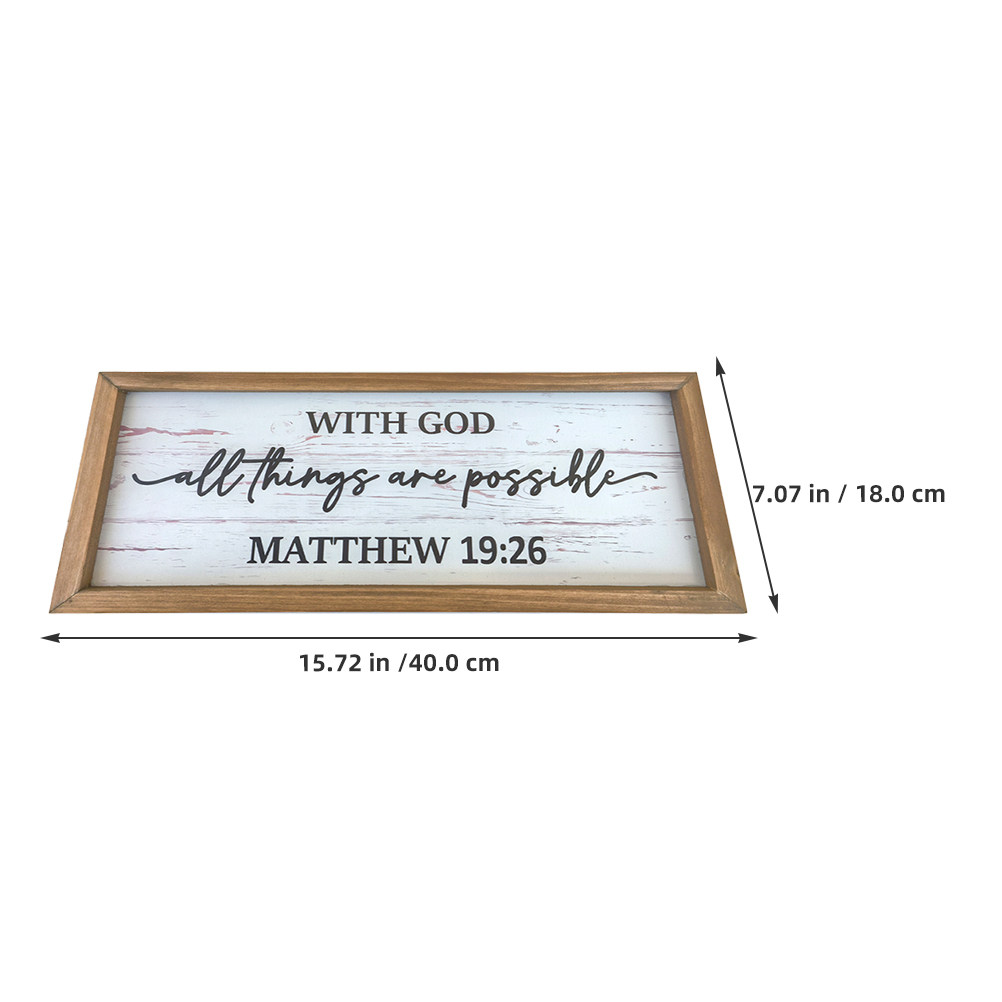 Rustic Wooden Bible Wall Plaqu – Home Office Quotes Bewertung und Preis