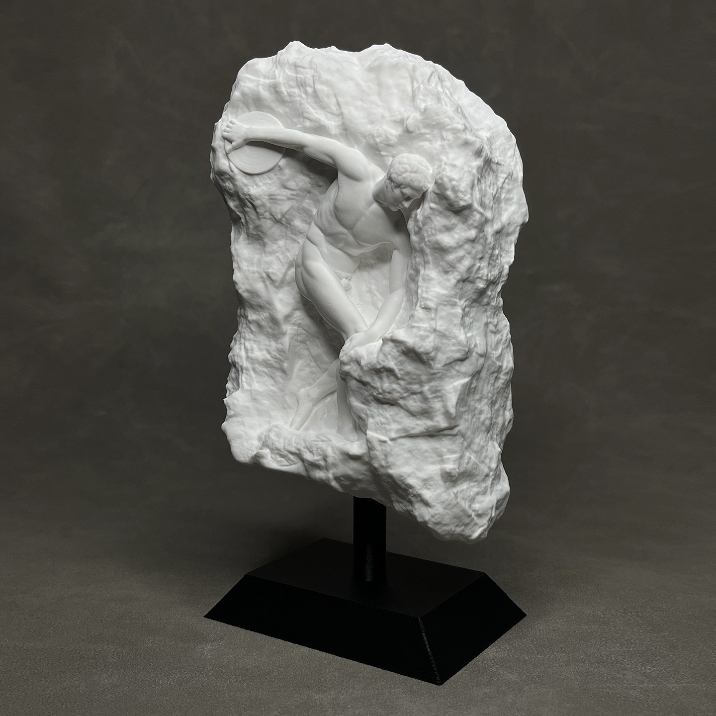 Greek Discobolus Statue Plaste – Home Office Library Bewertung und Preis