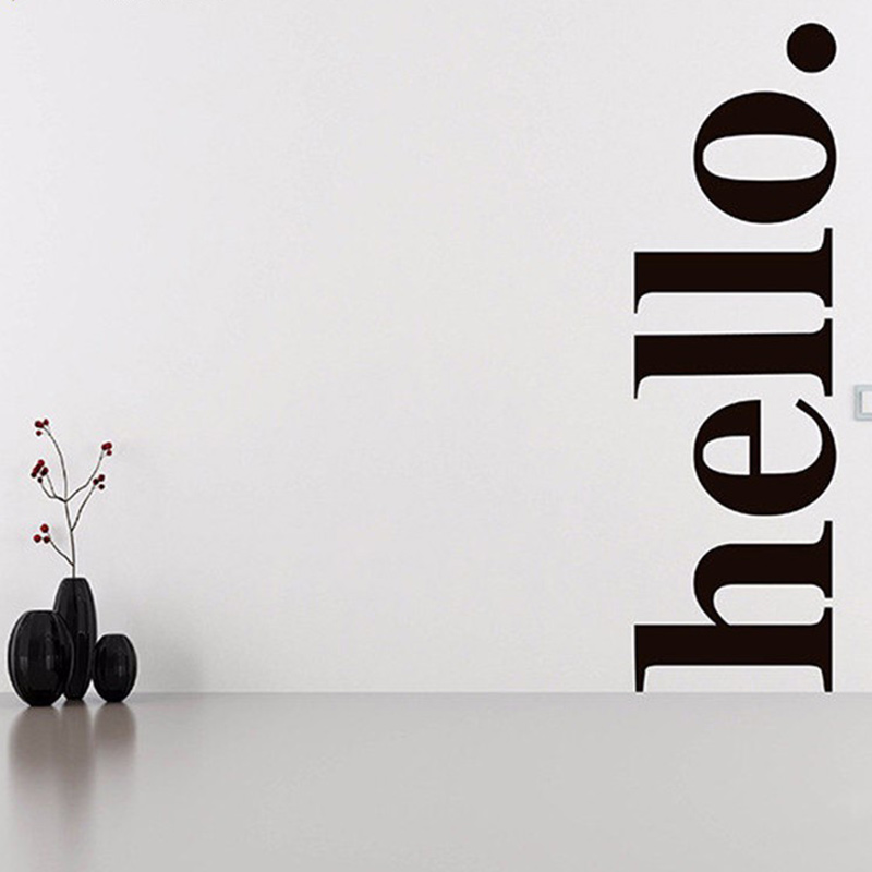 Hello Quotes Wall Sticker Viny – Home Office Quotes Bewertung und Preis