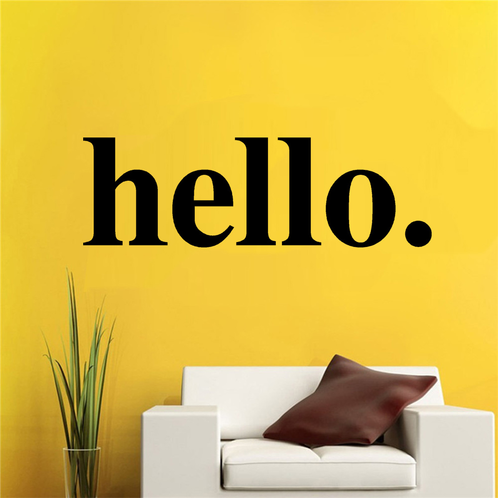 Hello Quotes Wall Sticker Viny – Home Office Quotes Bewertung und Preis