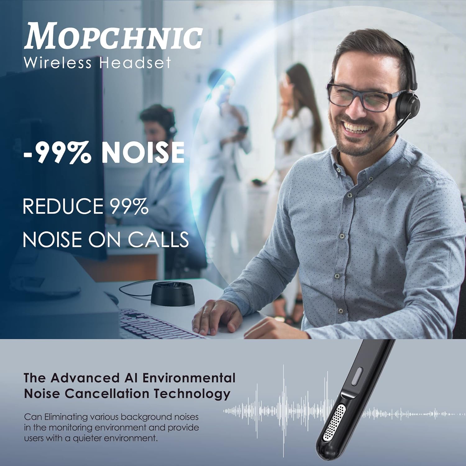 Wireless Bluetooth Headset wit – Noise Canceling Headphones Bewertung und Preis