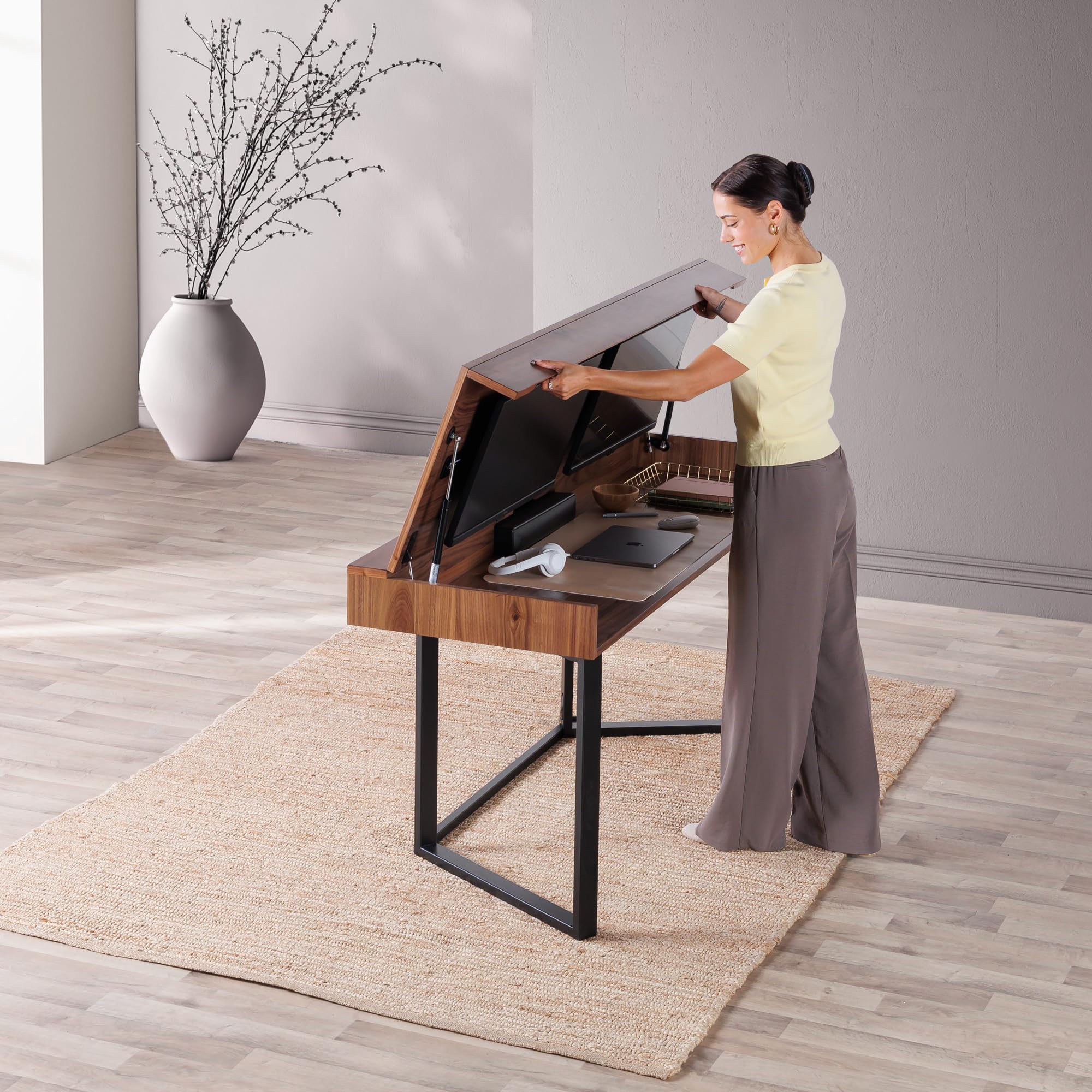 Convertible Desk Modern Home O – Home Office Work Table Bewertung und Preis