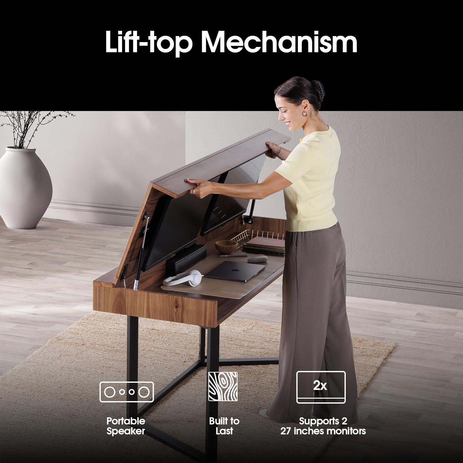 Convertible Desk Modern Home O – Home Office Work Table Bewertung und Preis