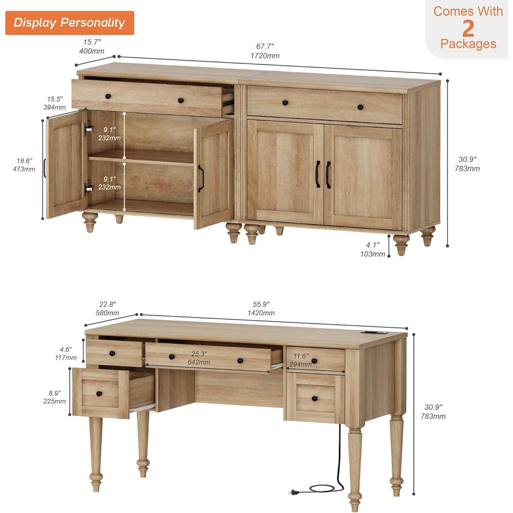 Executive 56 Desk with Chargin – Desk Charging Station Bewertung und Preis