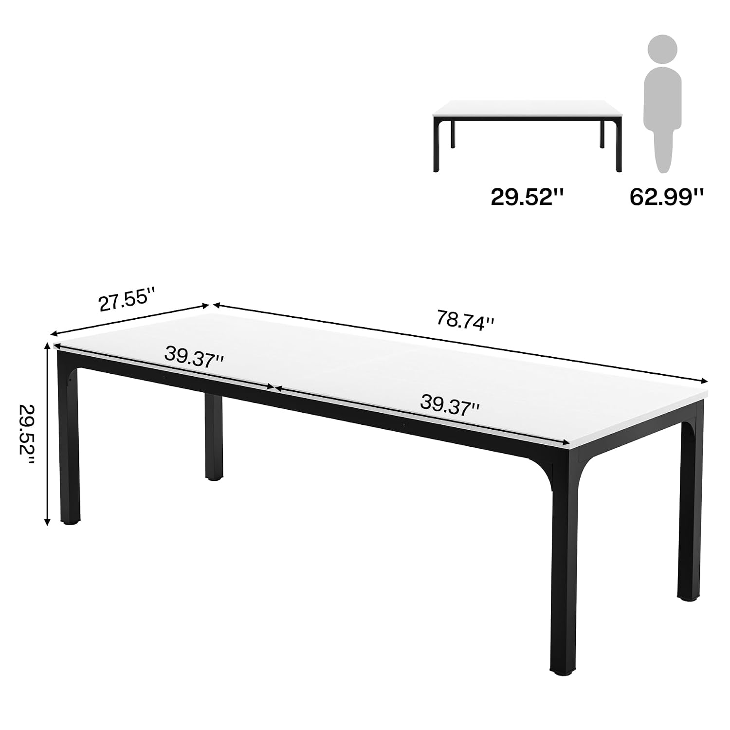 Extra Long 2-Person Computer D – Home Office With Two Desks Bewertung und Preis