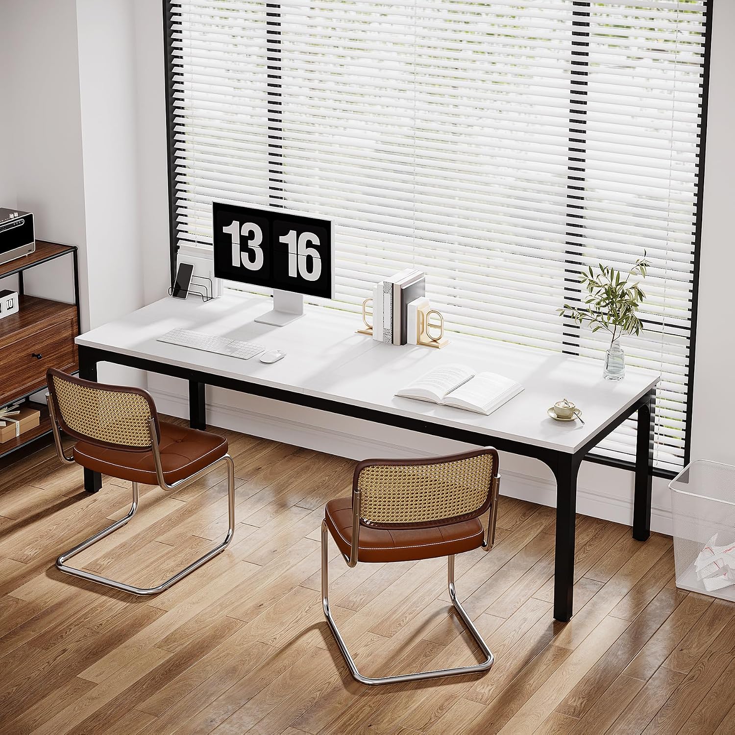 Extra Long 2-Person Computer D – Home Office With Two Desks Bewertung und Preis