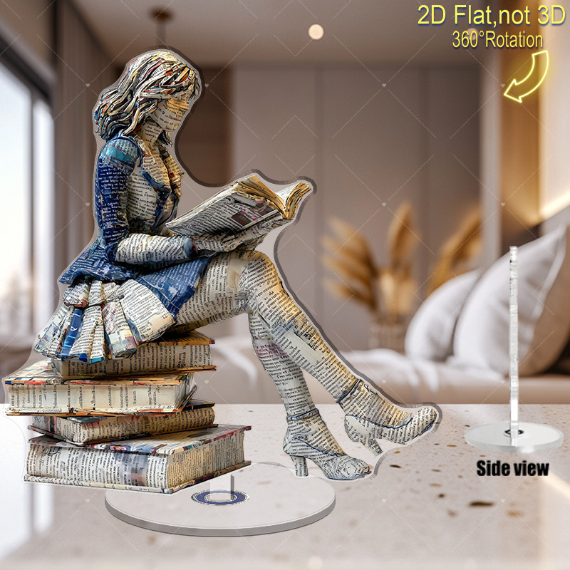 A 2D flat rotating acrylic boo – Home Office Library Bewertung und Preis