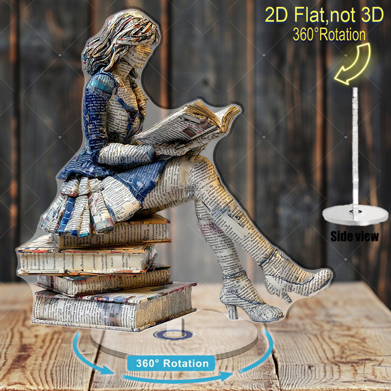 A 2D flat rotating acrylic boo – Home Office Library Bewertung und Preis
