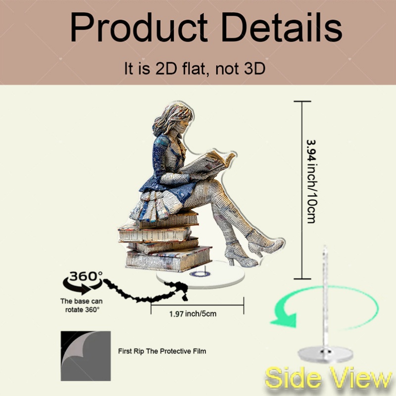 A 2D flat rotating acrylic boo – Home Office Library Bewertung und Preis