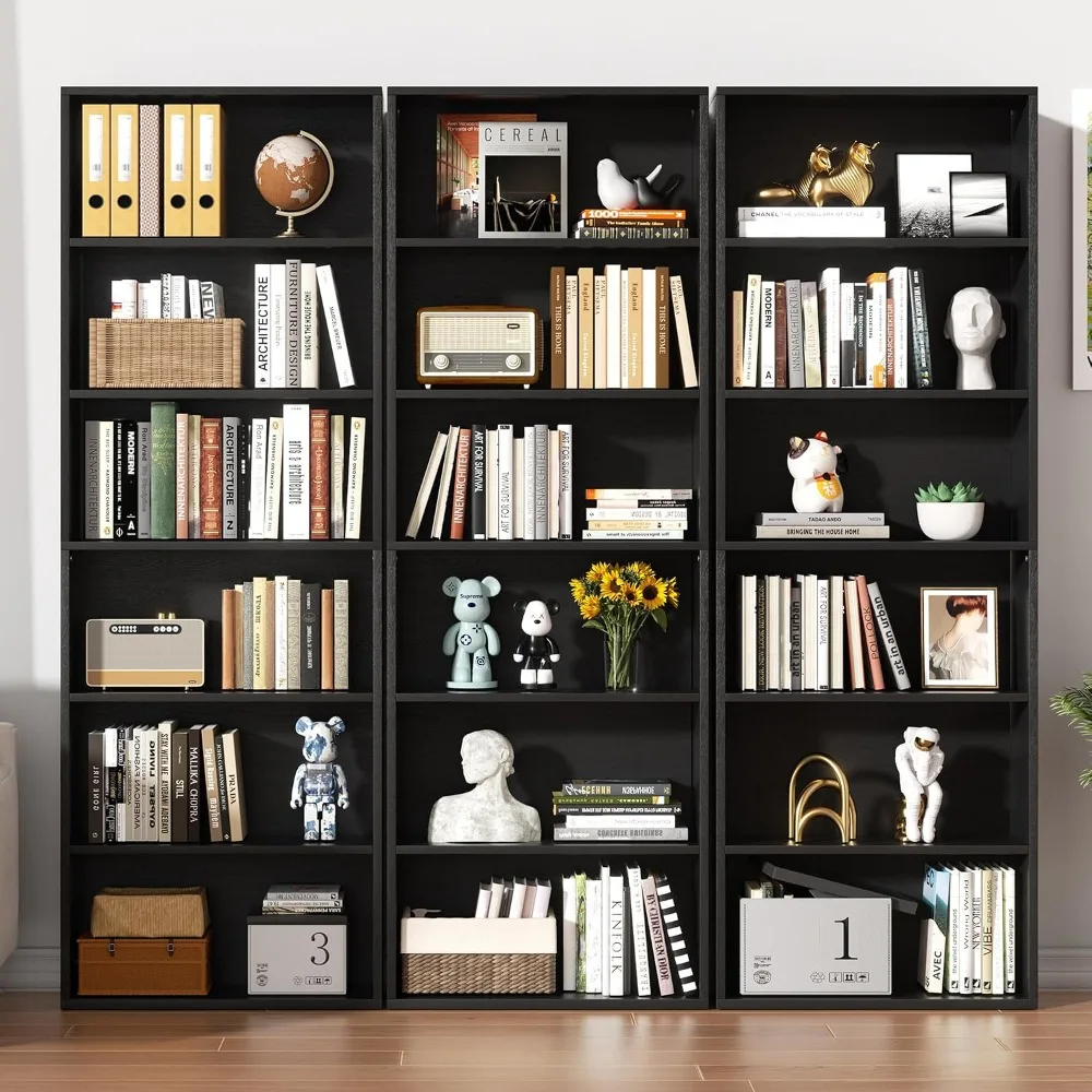 6-Tier Tall Open Bookcase, 70. – Home Office In Living Room Bewertung und Preis
