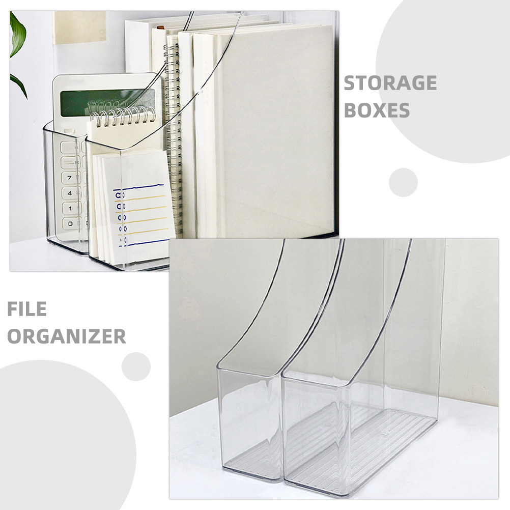 2Pcs Transparent File Organize – Home Office Library Bewertung und Preis
