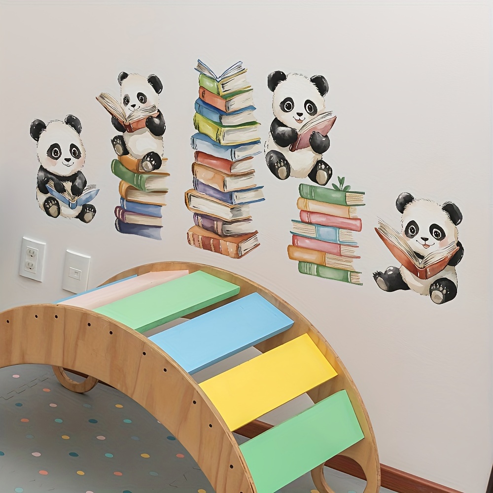 Cartoon Panda Read Book Wall S – Home Office Library Bewertung und Preis