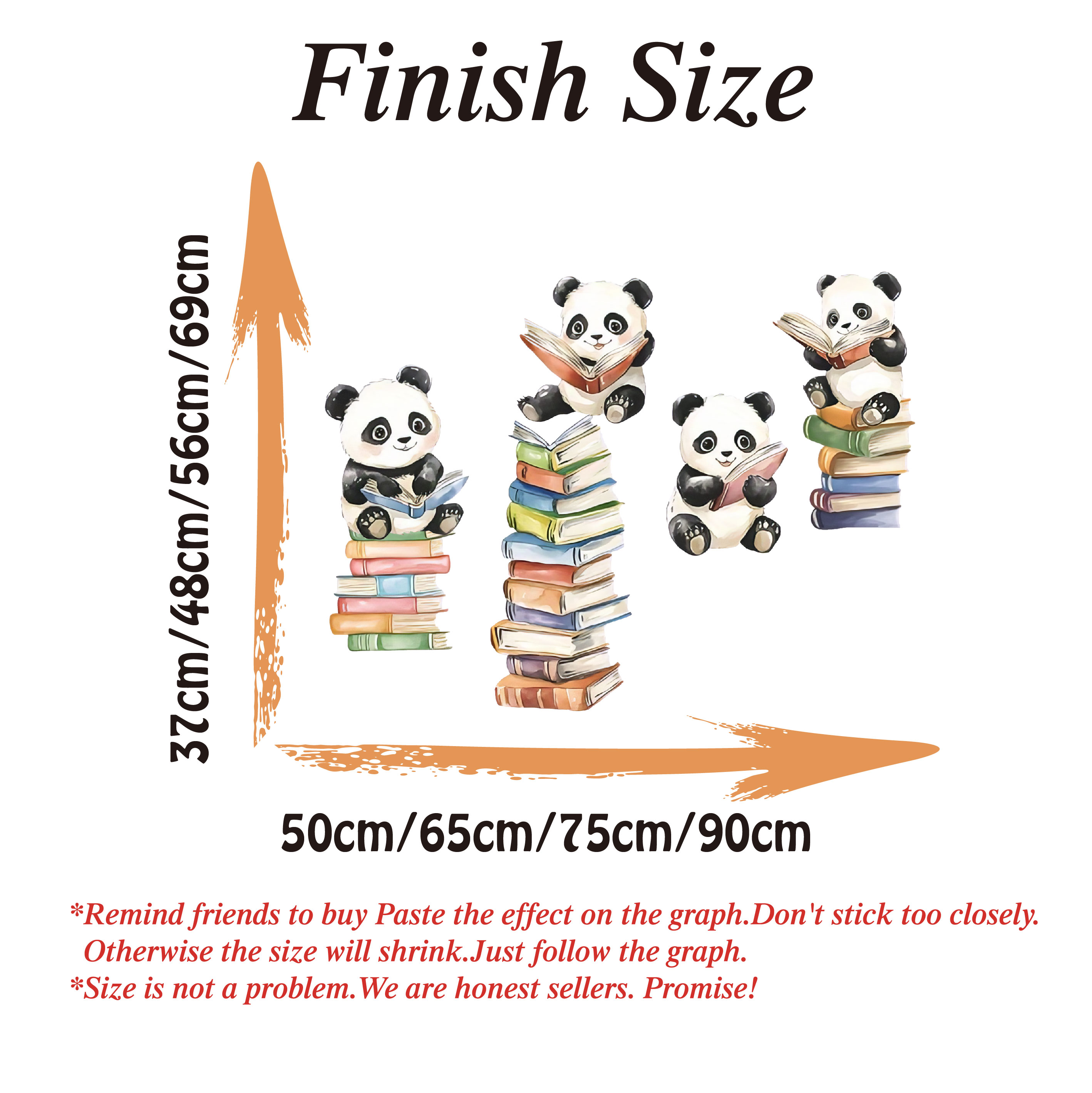 Cartoon Panda Read Book Wall S – Home Office Library Bewertung und Preis