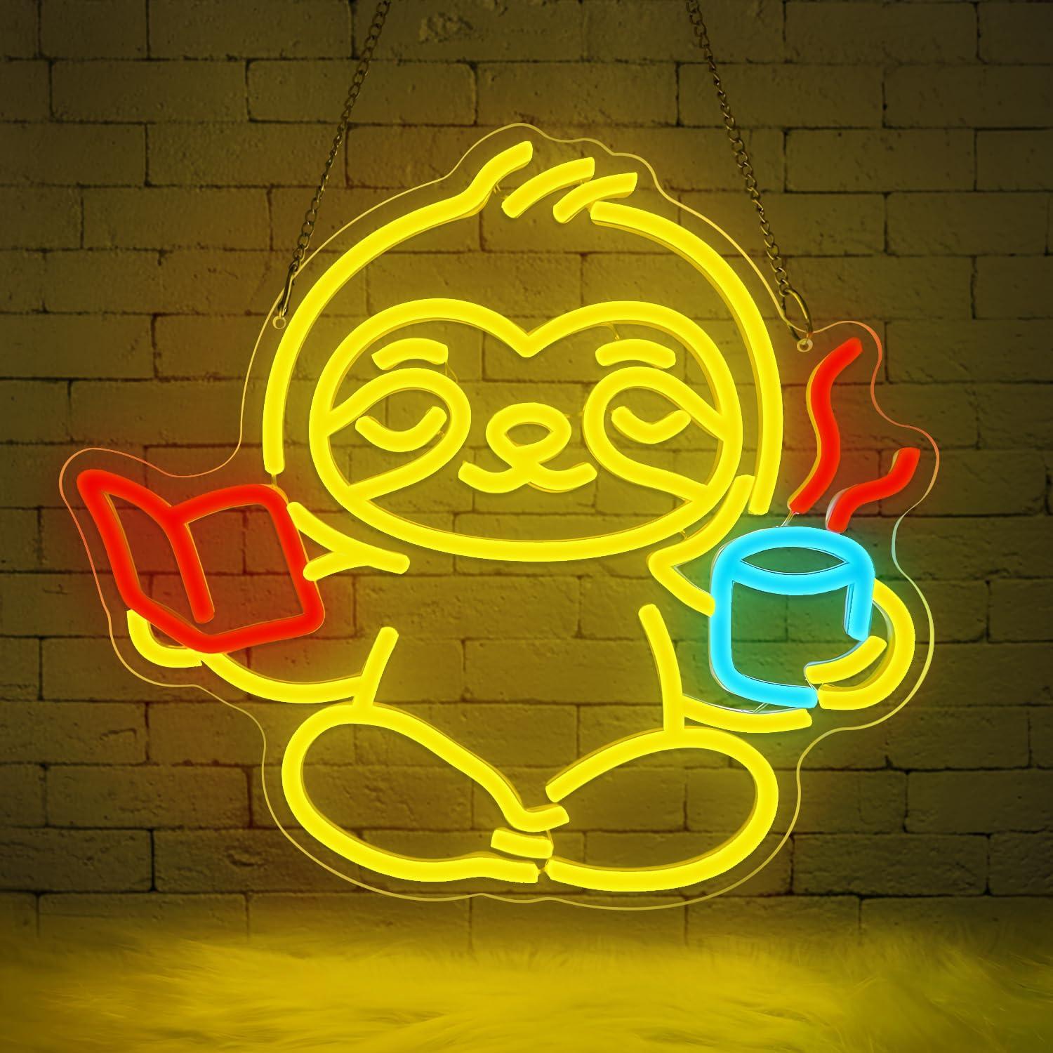 Sloth Neon Sign USB Dimmable L – Home Office In Living Room Bewertung und Preis