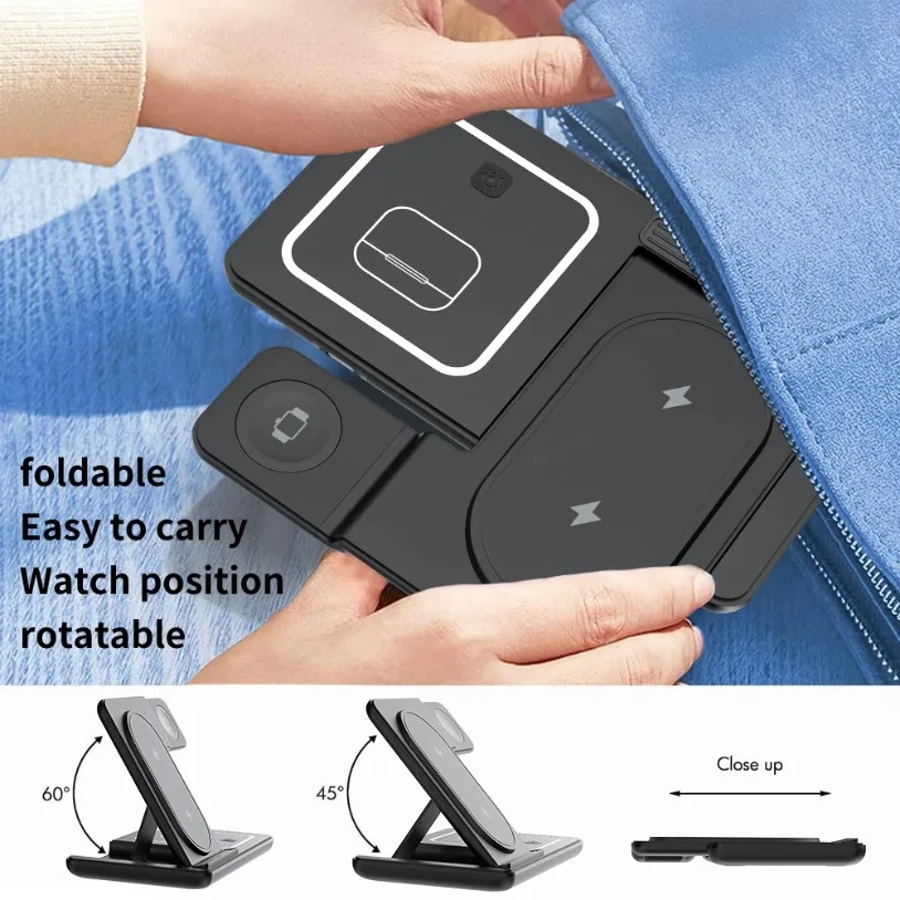 3 in 1 Foldable Wireless Charg – Desk Charging Station Bewertung und Preis