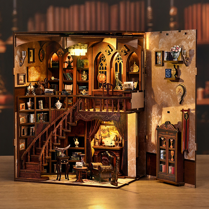DIY Book Nook Kit - 3D Wooden  – Home Office Library Bewertung und Preis