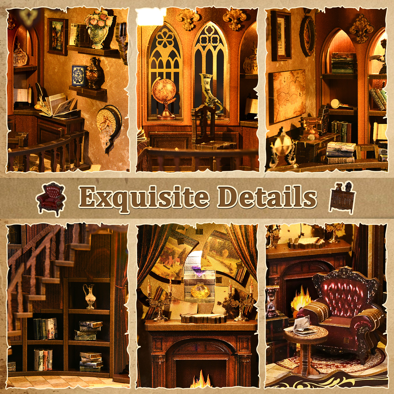 DIY Book Nook Kit - 3D Wooden  – Home Office Library Bewertung und Preis