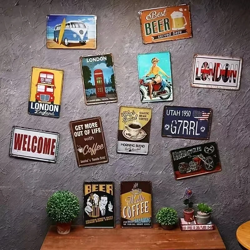 Vintage Metal Tin Sign Wall De – Home Office Guadalajara Bewertung und Preis