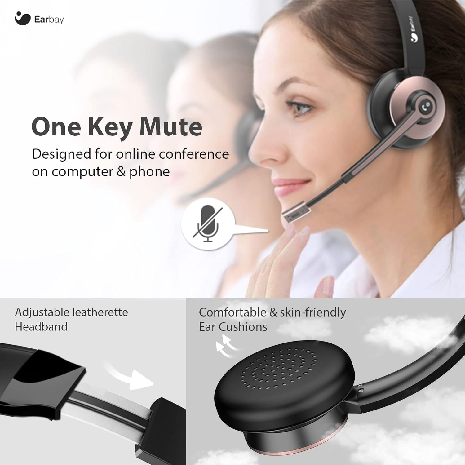 Wireless Headset with Mic, Noi – Noise Canceling Headphones Bewertung und Preis