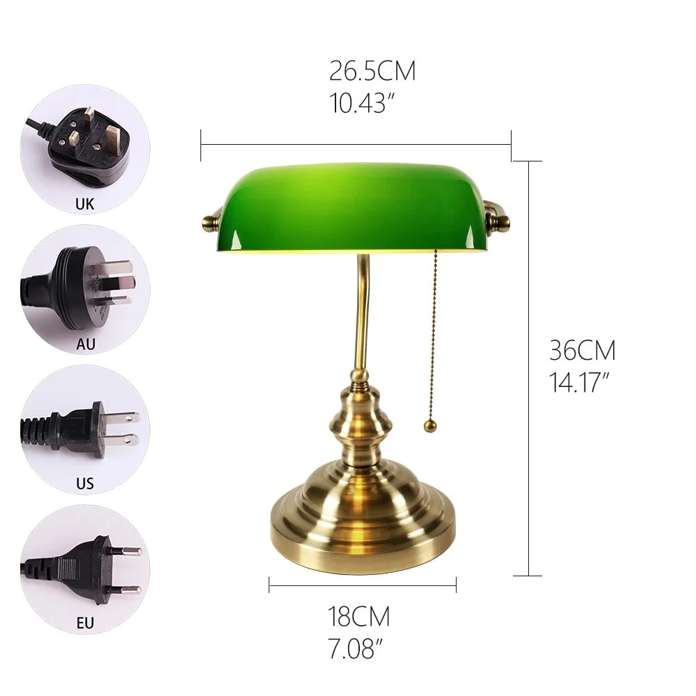 Desk lamp Table Light glass ba – Home Office Library Bewertung und Preis