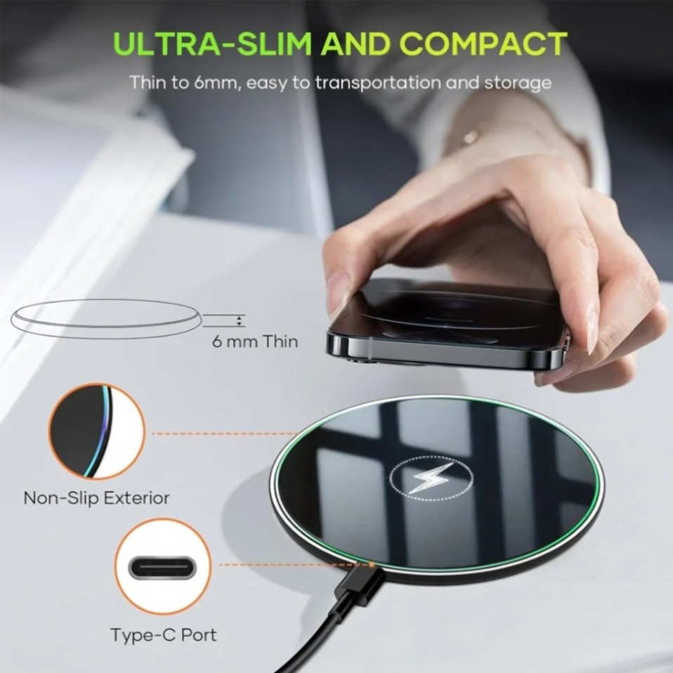 Desktop Wireless Charger LED L – Desk Charging Station Bewertung und Preis