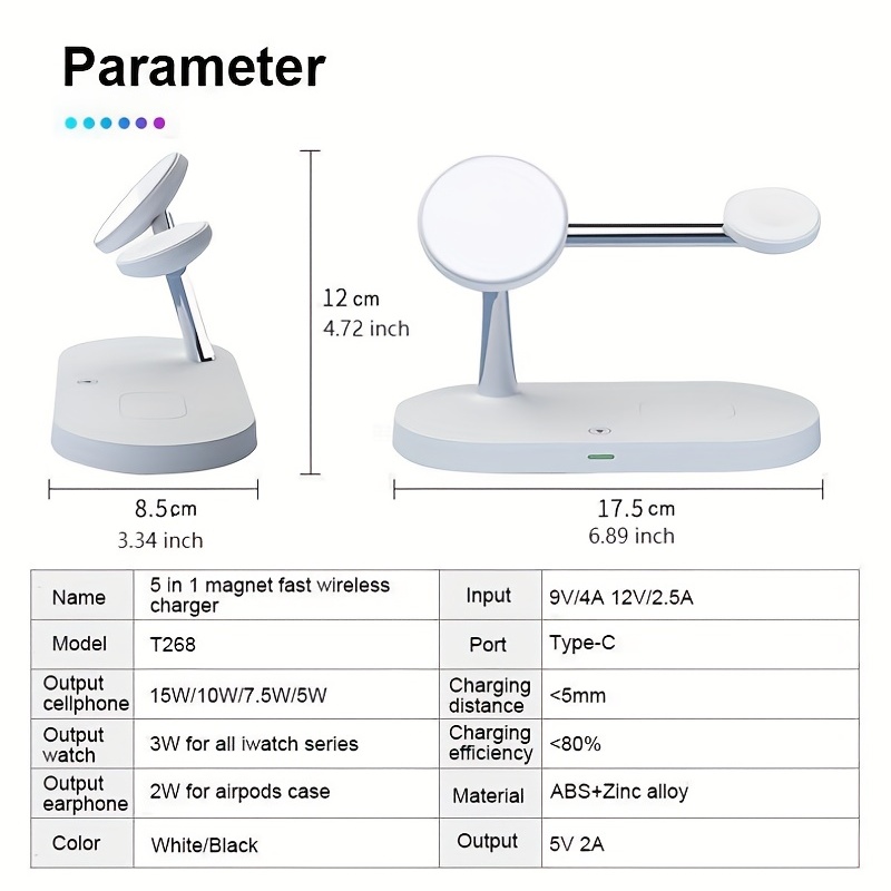 3 in 1 Wireless Charger Stand  – Desk Charging Station Bewertung und Preis