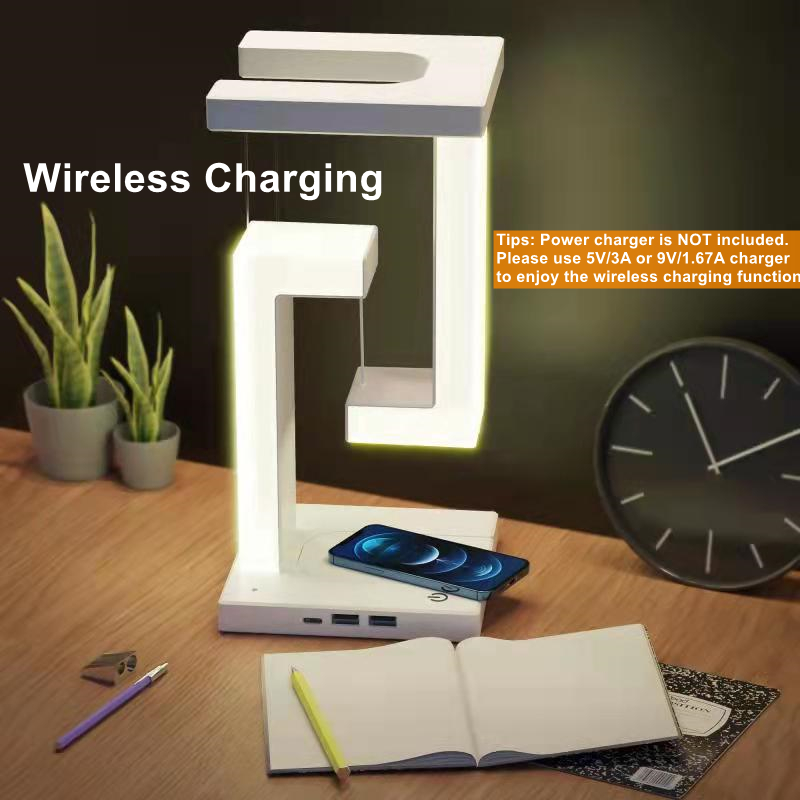Floating Desk Lamp With Wirele – Desk Charging Station Bewertung und Preis