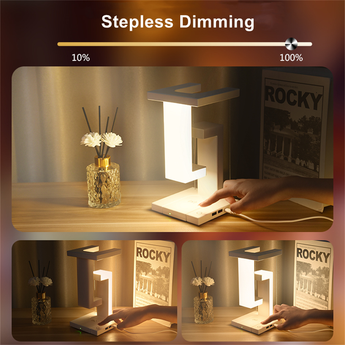 Floating Desk Lamp With Wirele – Desk Charging Station Bewertung und Preis