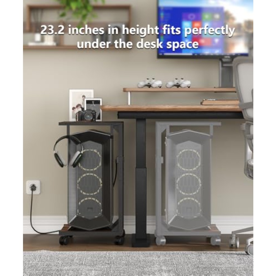 2 Tier Computer Tower Stand wi – Desk Charging Station Bewertung und Preis