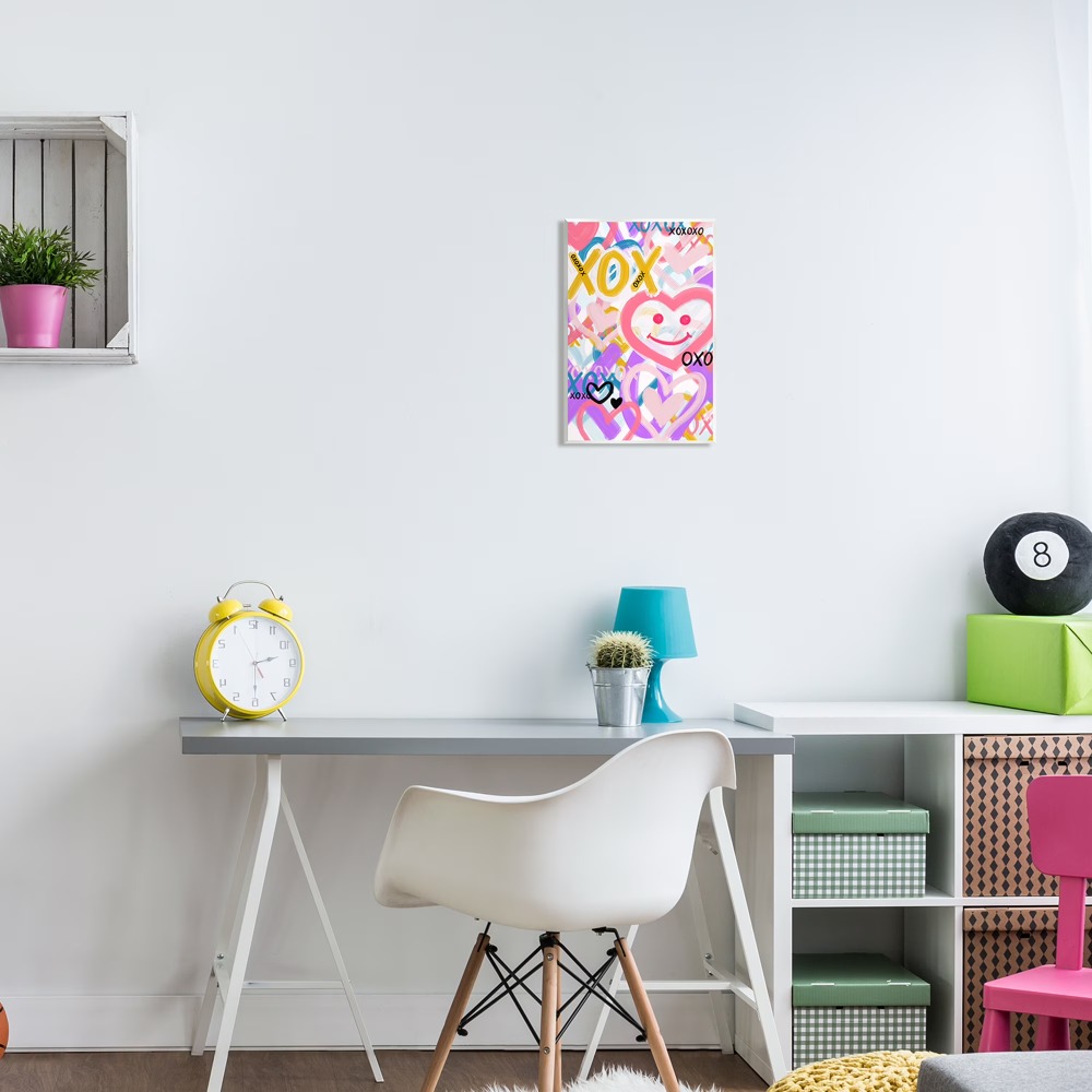 Urban Heart Shapes Abstract Pa – Home Office In Living Room Bewertung und Preis