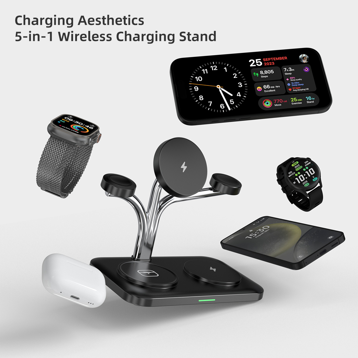 5 IN 1 Magnetic Wireless Charg – Desk Charging Station Bewertung und Preis